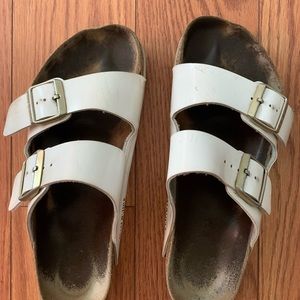 White Birkenstock Sandals